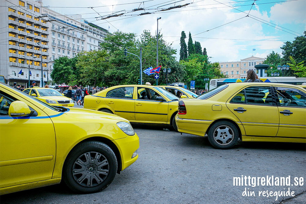 Taxi i Aten