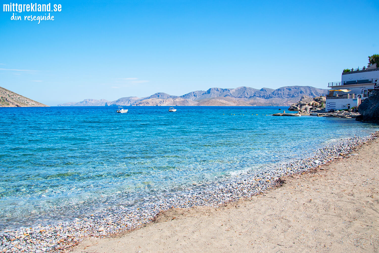 Stränder i Grekland Massouri beach Kalymnos