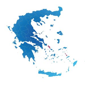 Karta Grekland