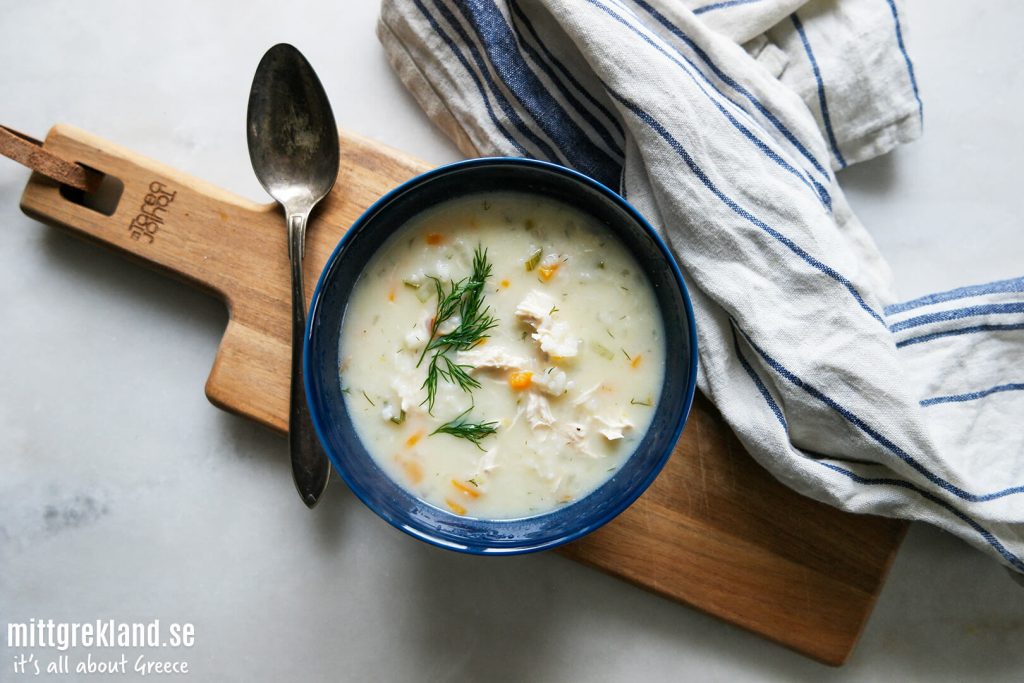 Avgolemono grekisk kycklingsoppa
